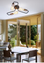 Herpe pendant light 3xE27 black 48 cm - product image 1
