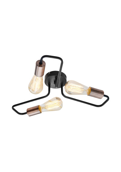 Herpe pendant light 3xE27 black 48 cm - product image 2