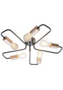 Lampa wisząca Herpe 5xE27 czarny 54 cm