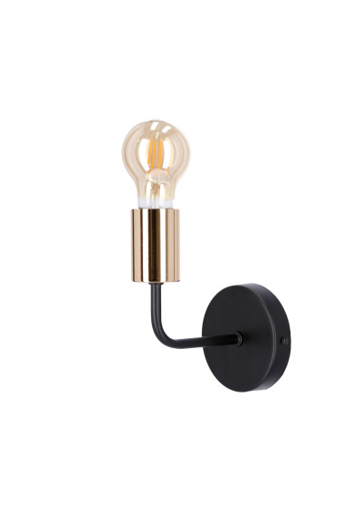 Spill wall light 1xE27 black 10 cm - product image 1