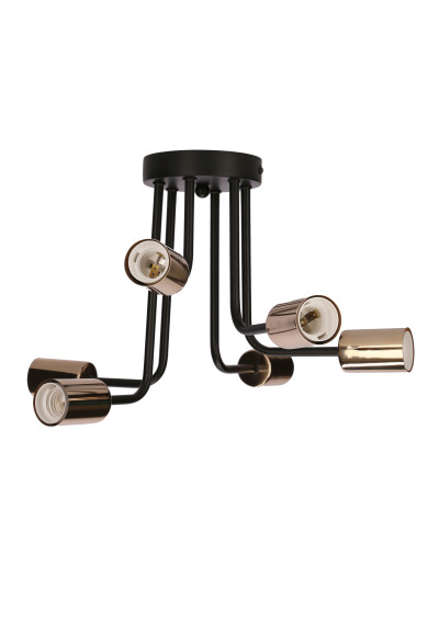 Spill pendant light 6xE27 black 27 cm - product image 4