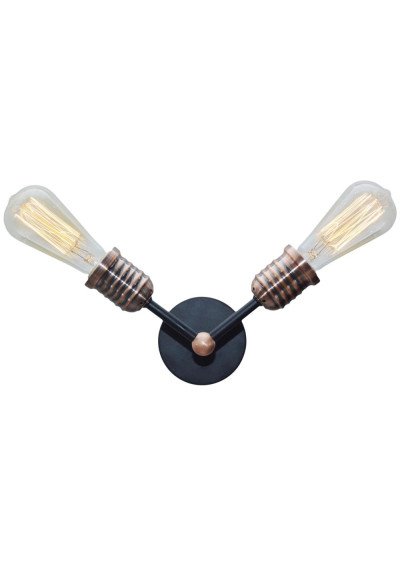 Kirimu wall light 2xE27 black 25 cm