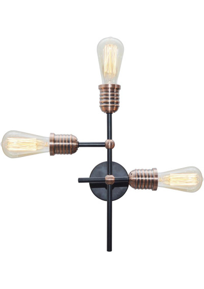 Kirimu pendant light 3xE27 black 39 cm