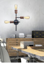 Lampa wisząca Kirimu 3xE27 czarny 39 cm - zdjęcie produktu 1