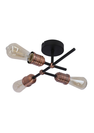 Lampa wisząca Kirimu 3xE27 czarny 39 cm - zdjęcie produktu 2