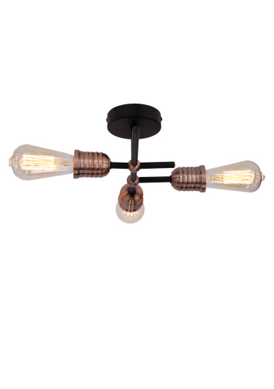 Lampa wisząca Kirimu 3xE27 czarny 39 cm - zdjęcie produktu 3