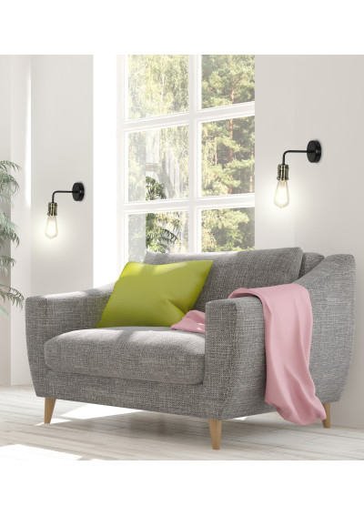 Goldie wall light 1xE27 black / patynowy 8 cm - product image 1