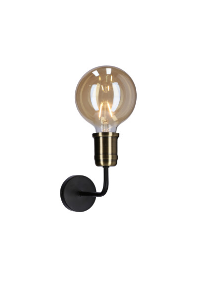 Lampa ścienna Goldie 1xE27 czarny + patynowy 8 cm - zdjęcie produktu 1