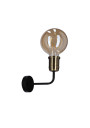 Lampa ścienna Goldie 1xE27 czarny + patynowy 8 cm - zdjęcie produktu 3