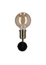 Lampa ścienna Goldie 1xE27 czarny + patynowy 8 cm - zdjęcie produktu 4