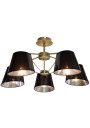 Cortez pendant light 5xE14 patynowy / black 66 cm