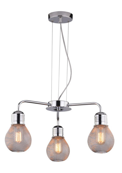 Lampa wisząca Gliva 3xE27 chromowy 46 cm