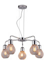 Gliva pendant light 5xE27 chromee 46 cm