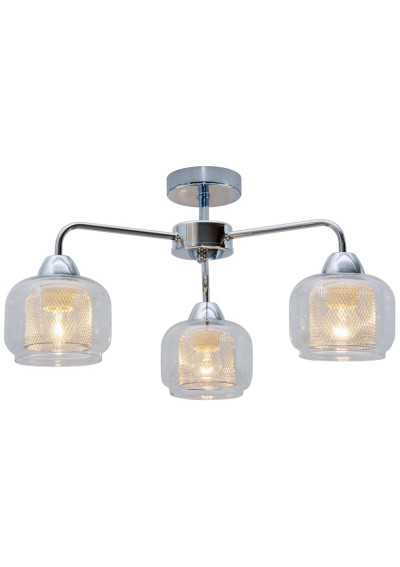 Lampa wisząca Ray 3xE14 chromowy 56 cm