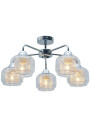 Ray pendant light 5xE14 chromee 56 cm