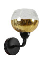 Cromina wall light 1xE27 black / gold 18 cm