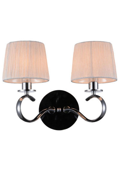 Clara wall light 2xE14 chromee / white 37 cm