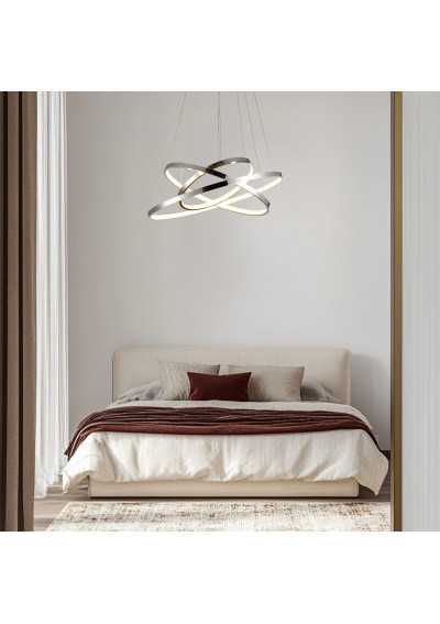 Lampa wisząca Lune 60 W LED 4000 K chromowy 50 cm - zdjęcie produktu 2