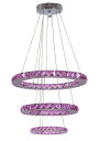 Lampa wisząca Lords 48 W LED chromowy 50 cm