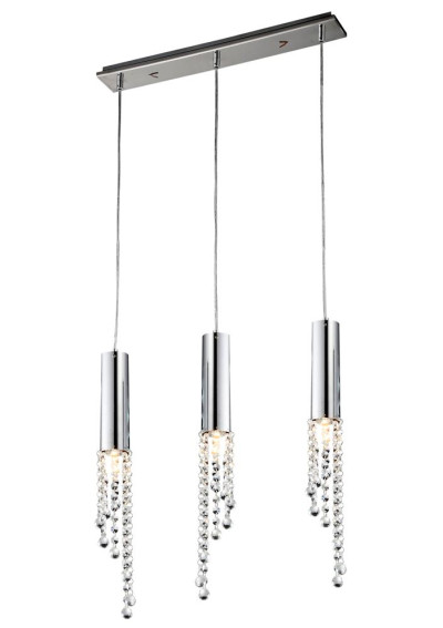Duero pendant light 3xGU10 chromee 55 cm