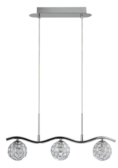 Starlet pendant light 3xG9 chromee 49 cm
