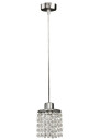 Lampa wisząca Royal 1xG9 chromowy, kryształki bezbarwne 12 cm