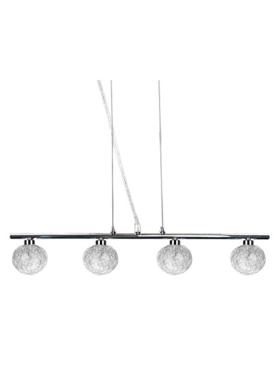 Sphere pendant light 4xG9 chromee 61 cm