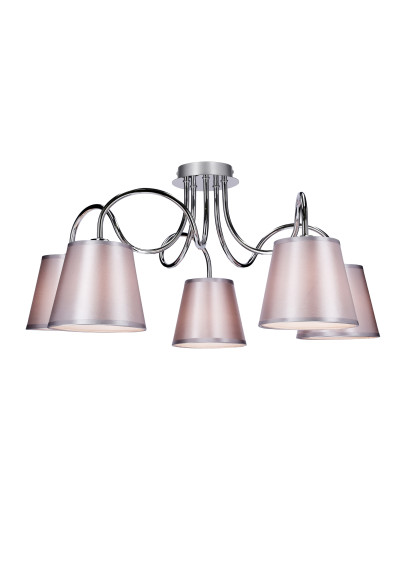 Lampa wisząca Luk 5xE14 chromowy 70 cm - zdjęcie produktu 6
