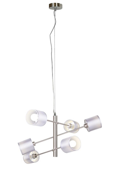 Sax pendant light 6xE14 satin nickel 66 cm