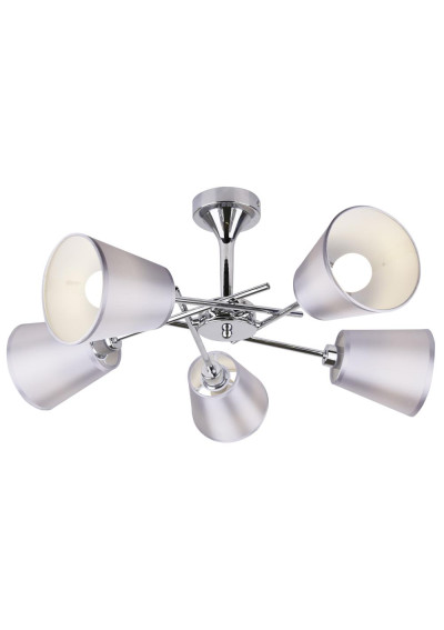 Lampa wisząca Vox 5xE14 satyna nikiel 56 cm