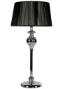 Gillenia table lamp 1xE27 chromee, abażur black 30 cm