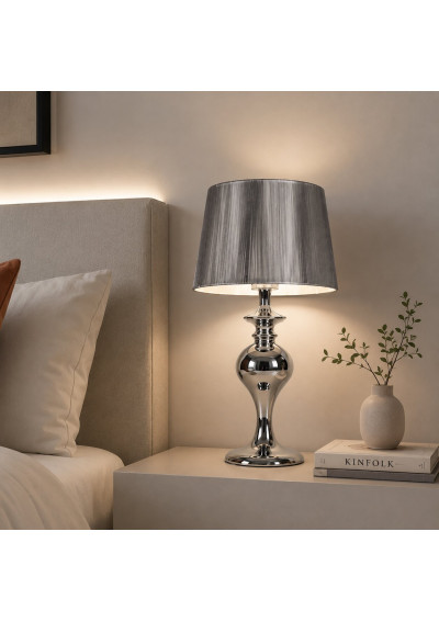 Gillenia table lamp 1xE27 silver 24 cm - product image 1