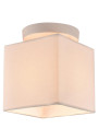 Boho pendant light 1xE27 white, abażur beige 17 cm