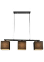 Lampa wisząca Boho 3xE27 czarny 85 cm