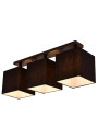 Boho pendant light 3xE27 black 66 cm