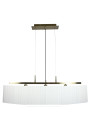 Lampa wisząca Berg 3xE14 patynowy + biały 70 cm