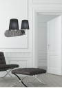 Lampa ścienna Milonga 2xE27 satynowy, abażur czarny 40 cm - zdjęcie produktu 2