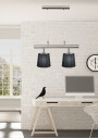 Milonga pendant light 2xE27 satynowy, abażur black 60 cm - product image 1