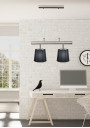 Milonga pendant light 2xE27 satynowy, abażur black 60 cm - product image 2