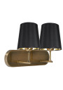 Milonga wall light 2xE27 patynowy / black 40 cm