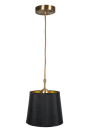 Lampa wisząca Milonga 1xE27 patynowy + czarny 25 cm