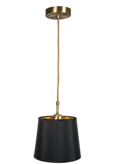 Lampa wisząca Milonga 1xE27 patynowy + czarny 25 cm