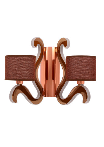 Ambrosia wall light 40 W LED 2800 K copper 35 cm