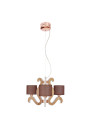 Ambrosia pendant light 40 W LED 2800 K copper 48 cm
