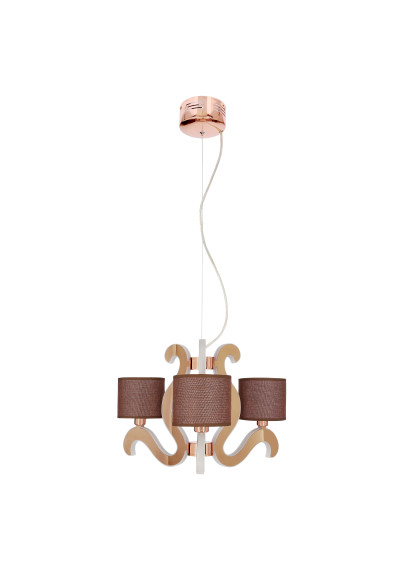 Ambrosia pendant light 40 W LED 2800 K copper 48 cm