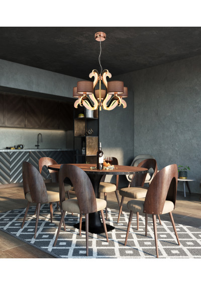 Ambrosia pendant light 40 W LED 2800 K copper 60 cm - product image 3