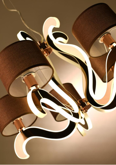 Lampa wisząca Ambrosia 40 W LED 2800 K miedziany 60 cm - zdjęcie produktu 4