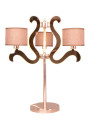 Ambrosia table lamp 40 W LED 2800 K copper 48 cm