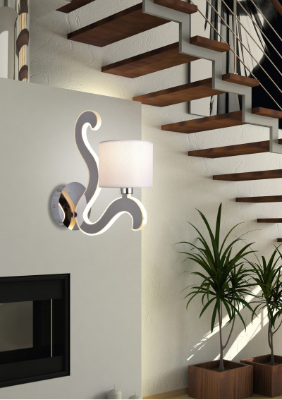Lampa ścienna Ambrosia 40 W LED 2800 K chromowy 10 cm - zdjęcie produktu 2