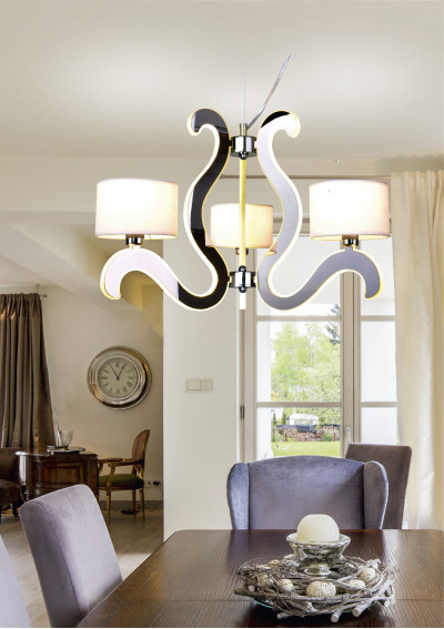 Lampa wisząca Ambrosia 40 W LED 2800 K chromowy 48 cm - zdjęcie produktu 1